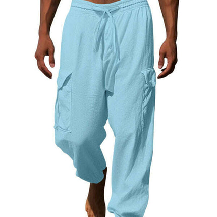 Casual cuffed multi-pocket drawstring trousers - Très Elite