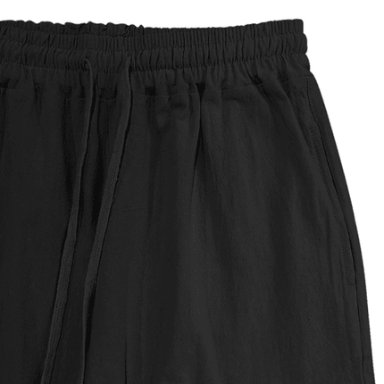 Casual cuffed multi-pocket drawstring trousers - Très Elite