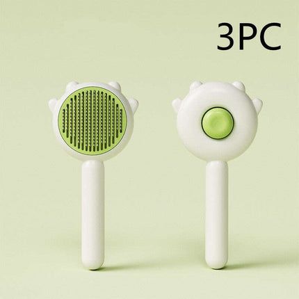 Cat Comb Massage Pet Grooming Brush - Perfect for Hair Removal and Grooming for Cats and Dogs - Très Elite