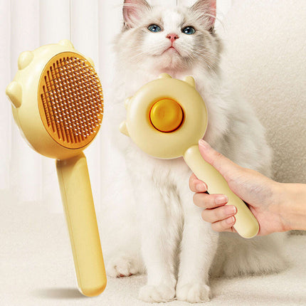 Cat Comb Massage Pet Grooming Brush - Perfect for Hair Removal and Grooming for Cats and Dogs - Très Elite