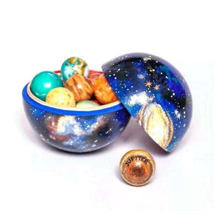 Celestial Harmony Artisan Wooden Solar System Model - Très Elite