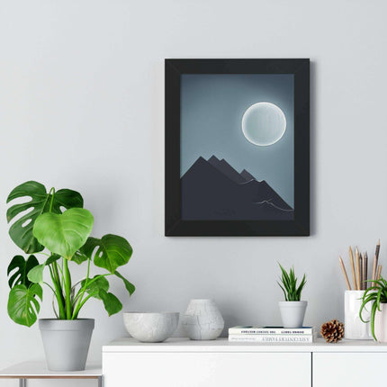 Celestial Harmony Eco-Conscious Framed Art Print..