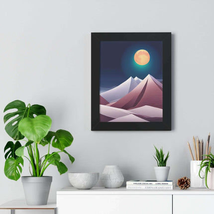 Celestial Harmony Framed Night Sky Artwork - Sustainable Chic for Your Living Space..