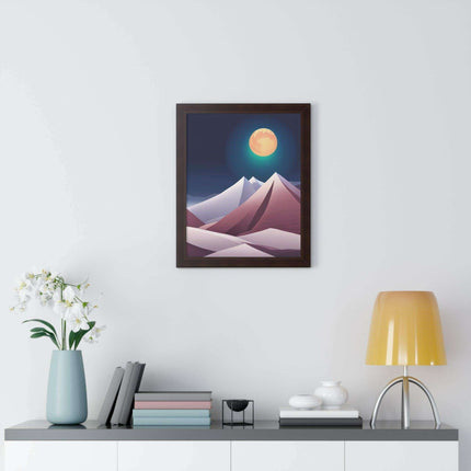 Celestial Harmony Framed Night Sky Artwork - Sustainable Chic for Your Living Space..