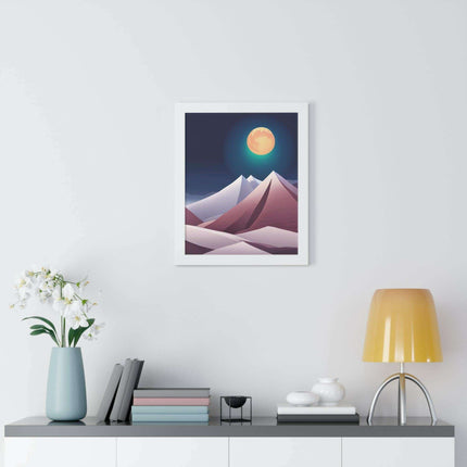 Celestial Harmony Framed Night Sky Artwork - Sustainable Chic for Your Living Space..
