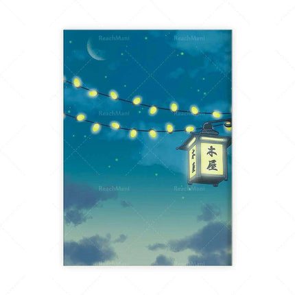 Celestial Lofi Night Sky Art Print - Japanese Inspired Wall Decor..