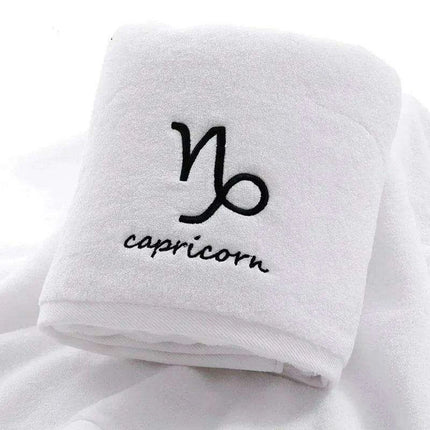Celestial Zodiac Luxury Quick-Dry Cotton Towel Collection..