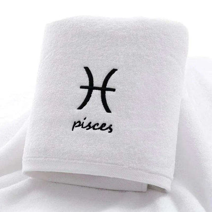 Celestial Zodiac Luxury Quick-Dry Cotton Towel Collection..