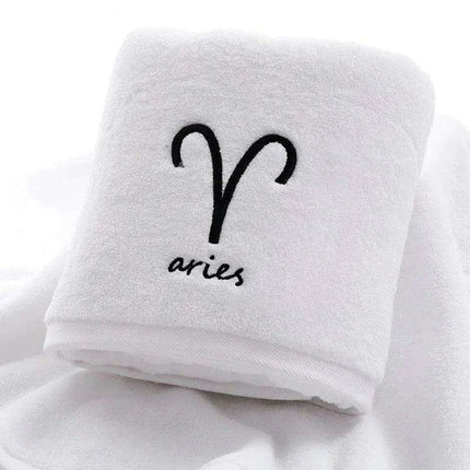 Celestial Zodiac Luxury Quick-Dry Cotton Towel Collection..