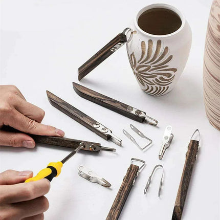Ceramic Crafting Precision Tool Kit: Premium Blades for Artistic Excellence - Très Elite