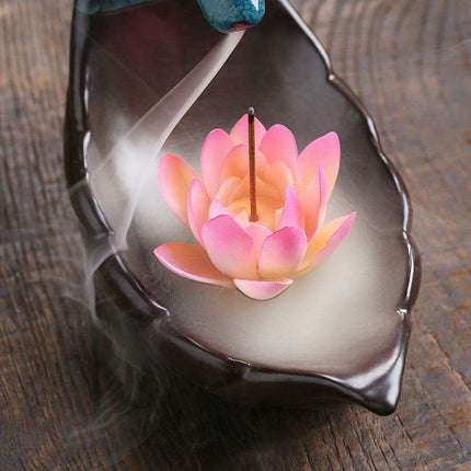 Ceramic Deer Backflow Incense Burner - Nordic Serenity Home Accent