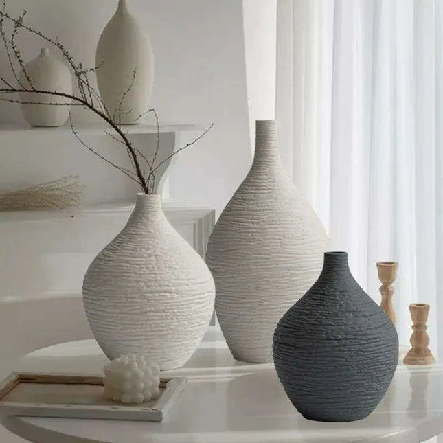 Ceramic Vase Set: Nordic Elegance for Timeless Home Decor and Gifting