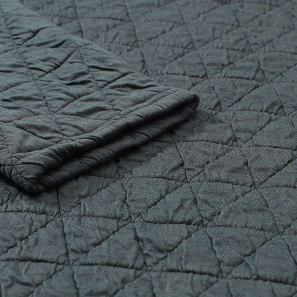 Charcoal Quilted Casual Set: Pullover & Trousers Combo - Très Elite