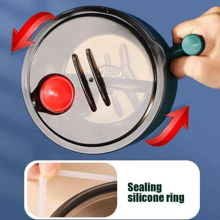 Charming 1000ml Insulated Stainless Steel Ramen Bowl with Lid & Handle - Ideal for Soups, Salads, and Breakfast Favorites - Très Elite
