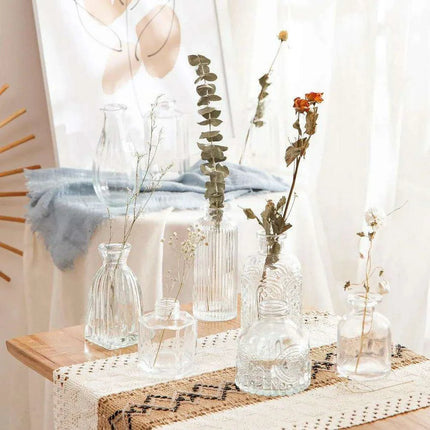 Charming 60-Piece Vintage Glass Vase Collection for Home and Special Occasions - Très Elite