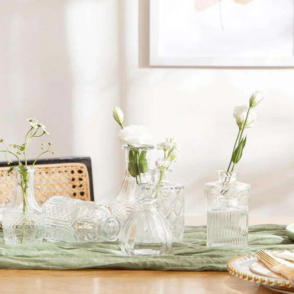 Charming 60-Piece Vintage Glass Vase Collection for Home and Special Occasions - Très Elite