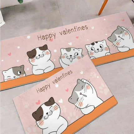 Charming Absorbent Kitchen Rug - Stylish Non-Slip Mat for Safe Living Spaces