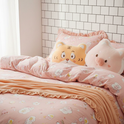 Adorable Animal Plush Cushion - Soft and Snuggly Comfort