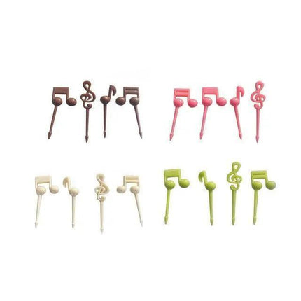 Charming Animal-Themed Mini Fork Set for Serving Fruits and Appetizers - Très Elite