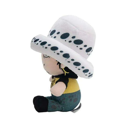 Charming Anime Plush Doll Set - Luffy, Chopper, Ace & Law - 25CM Collectible Figures for Kids and Loved Ones