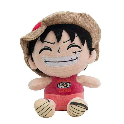 Charming Anime Plush Doll Set - Luffy, Chopper, Ace & Law - 25CM Collectible Figures for Kids and Loved Ones