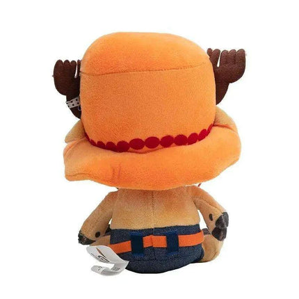 Charming Anime Plush Doll Set - Luffy, Chopper, Ace & Law - 25CM Collectible Figures for Kids and Loved Ones