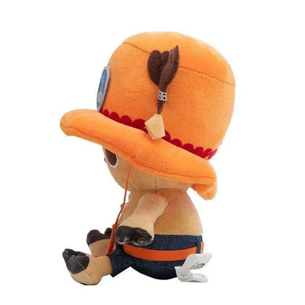 Charming Anime Plush Doll Set - Luffy, Chopper, Ace & Law - 25CM Collectible Figures for Kids and Loved Ones