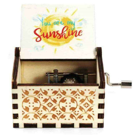 Charming Antique-Inspired Wooden Music Box - A Melody of Timeless Beauty - Très Elite