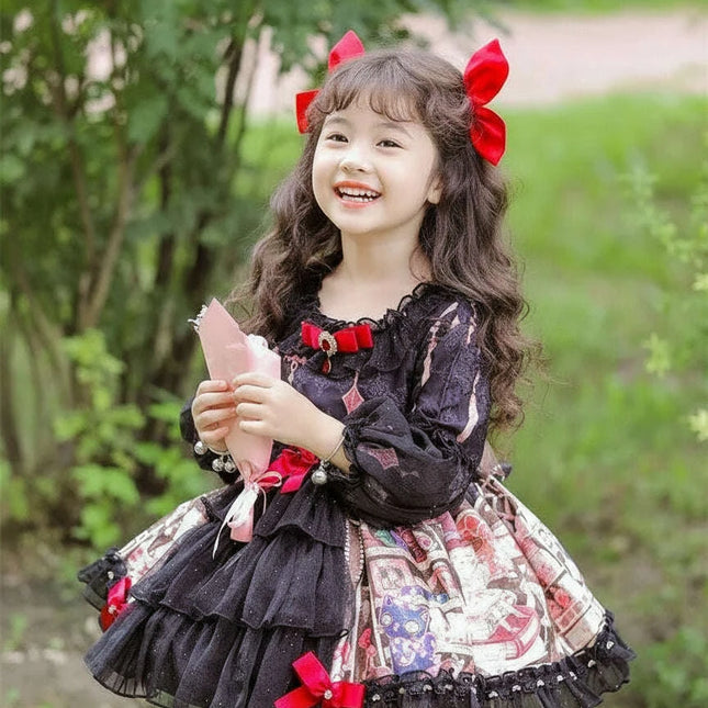Charming Autumn Spanish Princess Lolita Dress for Baby Girls - Ideal for Birthdays and Halloween Celebrations