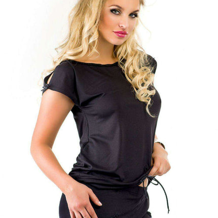 Charming Bow-Detail Oversized Viscose Coquette Set - Très Elite