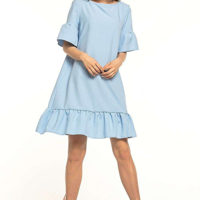 Charming Bow Frill Mini Dress