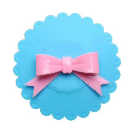 Charming Bowknot Silicone Cup Lid - Stylish and Secure Beverage Cover - Très Elite