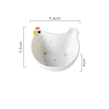 Charming Bunny and Kitty Ceramic Sauce Dish Set for Whimsical Dining Experiences - Très Elite