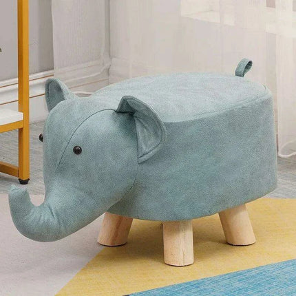 Charming Cartoon Animal Wooden Stool for Kids - Fun and Portable Shoe Changing Seat - Très Elite