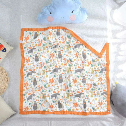 Charming Cartoon Cotton Swaddle Blanket for Infants - Multi-Functional Baby Wrap - Très Elite