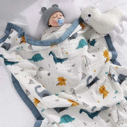 Charming Cartoon Cotton Swaddle Blanket for Infants - Multi-Functional Baby Wrap - Très Elite