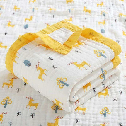 Charming Cartoon Cotton Swaddle Blanket for Infants - Multi-Functional Baby Wrap - Très Elite