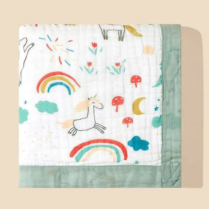 Charming Cartoon Cotton Swaddle Blanket for Infants - Multi-Functional Baby Wrap - Très Elite
