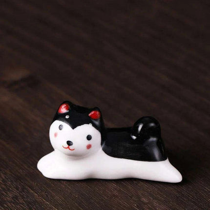 Charming Cat-Inspired Ceramic Chopstick Holder for Elegant Dining- Très Elite- Très Elite