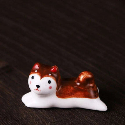 Charming Cat-Inspired Ceramic Chopstick Holder for Elegant Dining- Très Elite- Très Elite