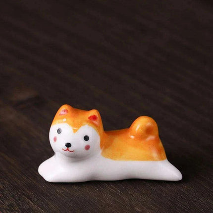 Charming Cat-Inspired Ceramic Chopstick Holder for Elegant Dining - Très Elite