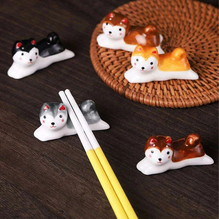 Charming Cat-Inspired Ceramic Chopstick Holder for Elegant Dining - Très Elite