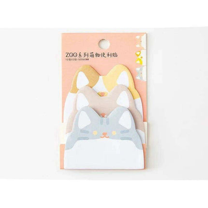 Charming Cat and Bunny Sticky Note Collection - Delightful Animal Memo Pads for Creative Organization- Très Elite- Très Elite
