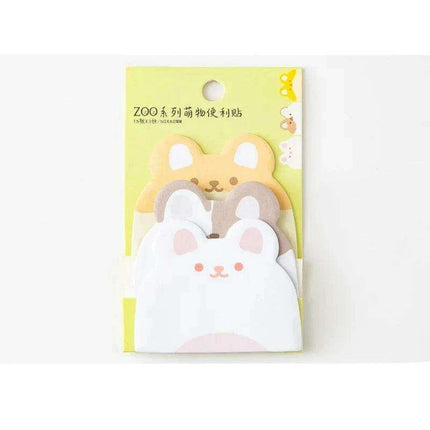Charming Cat and Bunny Sticky Note Collection - Delightful Animal Memo Pads for Creative Organization- Très Elite- Très Elite