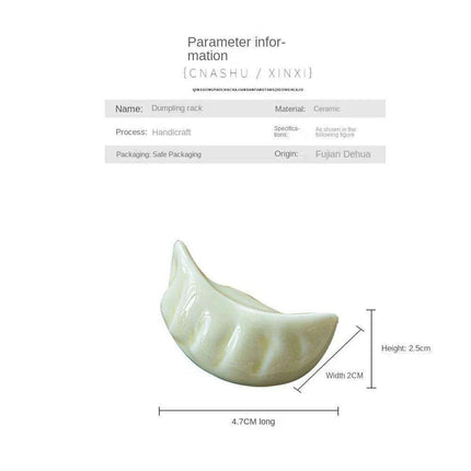 Charming Ceramic Dumpling Chopsticks Holder Set for Elegant Japanese Dining - Très Elite