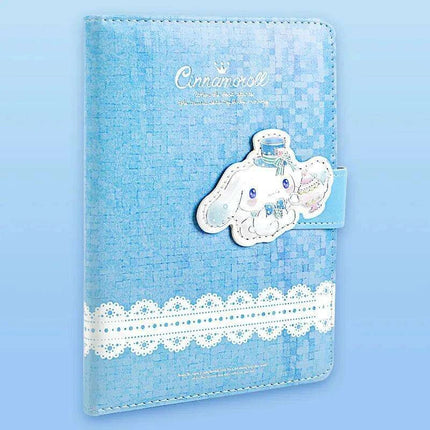 Charming Cinnamoroll Anime Journal with Secure Magnetic Snap Closure - Très Elite