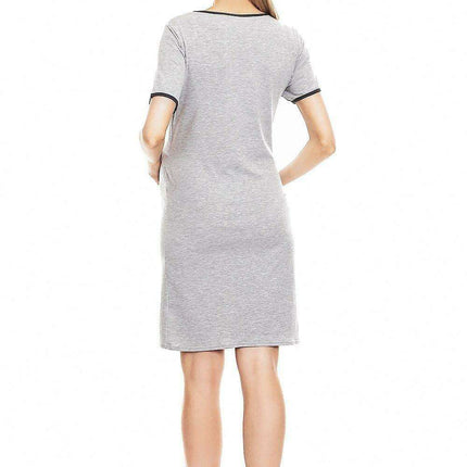Charming Draped Heart Maternity Sleep Shirt for Moms - Très Elite