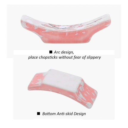 Charming Eco-Conscious Snowflake Ceramic Chopstick Holder - Enhance Your Dining Experience with Japanese Elegance - Très Elite