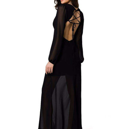 Charming Floral Chiffon Evening Gown - Très Elite