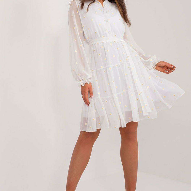 Charming Floral Cotton Cocktail Dress